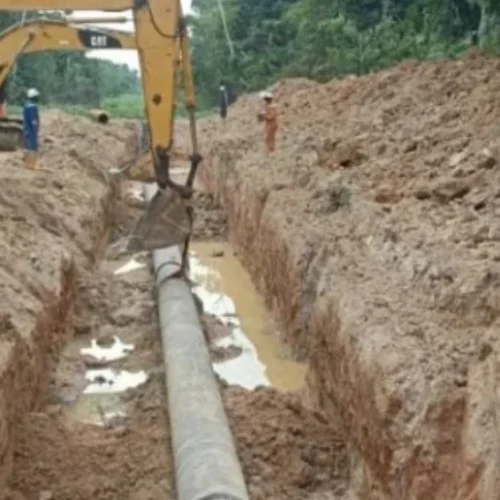 excavated ditch